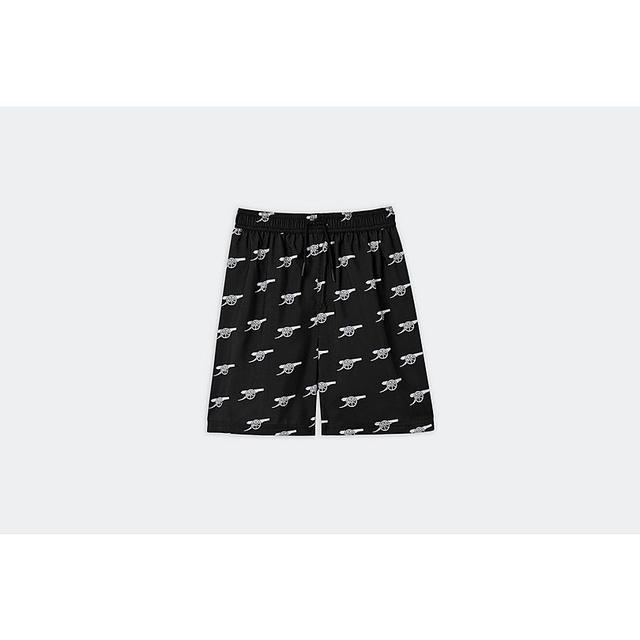 Arsenal Boys Black Cannon Print Swim Shorts on Productcaster.