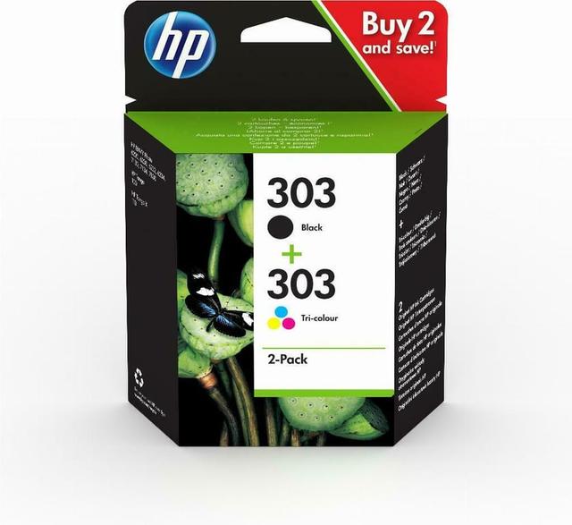 HP Pack de 2 cartouches authentiques d'encre noire/trois couleurs 303 on Productcaster.