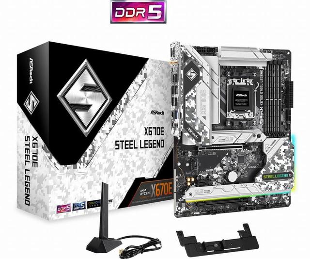 Asrock X670E Steel Legend AMD X670 Emplacement AM5 ATX on Productcaster.