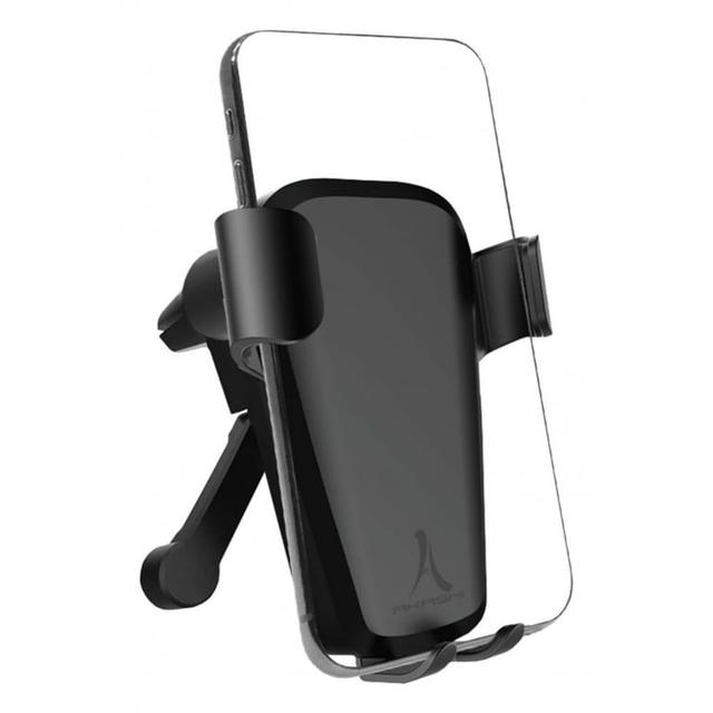 Support passif universel pour smartphone jusqu'à 6.8'' avec fixation par gravité et rotation 360° - Noir on Productcaster.