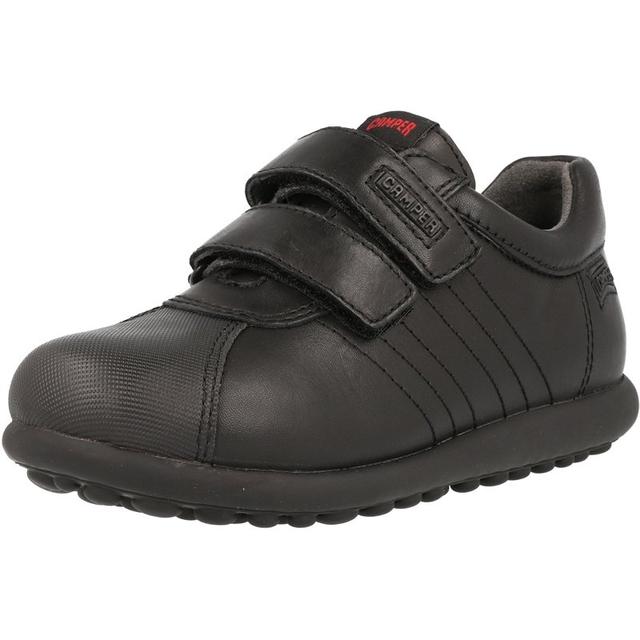 Camper Kids Pelotas Black Leather Hook & loop shoes on Productcaster.