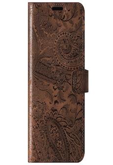 Surazo® Back Case Genuine Leather for phone Samsung Galaxy M51 - Wallet Case - Ornament Brown on Productcaster.