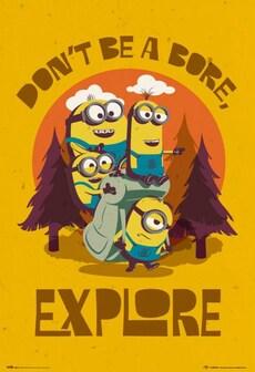 Minionki Don't Be Bore Explore - plakat on Productcaster.