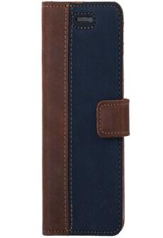 Xiaomi Redmi Note 9 Pro- Surazo® Phone Case Genuine Leather- Nubuck Nut and Navy on Productcaster.