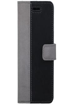 Samsung Galaxy A6 Plus (2018)- Surazo® Phone Case Genuine Leather- Nubuck Gray and Black on Productcaster.