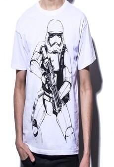 Star Wars - Armed Stormtrooper T-shirt XL White on Productcaster.