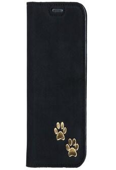 Huawei P Smart (2017)- Surazo® Genuine Leather Smart Magnet RFID- Nubuck Black - Two paws on Productcaster.