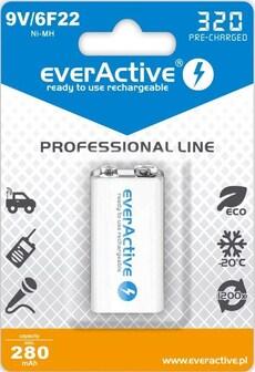 Akumulatorek 6F22/9V Everactive Professional Line 320 Mah 1 Sztuka on Productcaster.