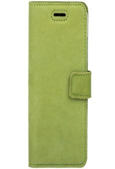 Samsung Galaxy J7 (2018)- Surazo® Phone Case Genuine Leather- Nubuck Light Green on Productcaster.