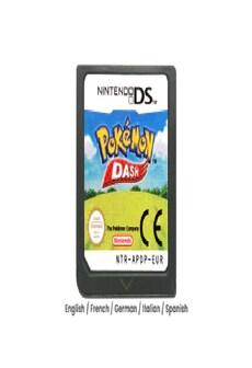 Pokemon Dash Version Game for DS 3DS 2DS EUR Version (Reproduction) Nintendo 3DS on Productcaster.