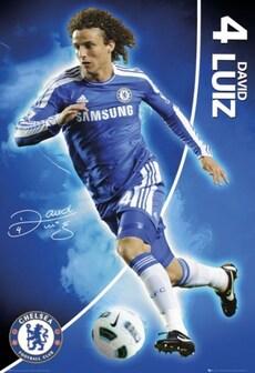 Chelsea Londyn David Luiz 11/12 - plakat on Productcaster.