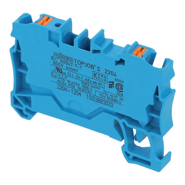 WAGO 2204-1204 | DIN Rail Terminal Blocks and Accessories on Productcaster.