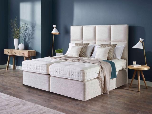 Vispring Divan Bed Devonshire - Small Emperor, Firm, Pocket Spring, Natural on Productcaster.