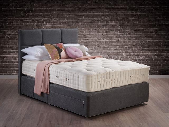 Hypnos Divan Bed Haddington - Super King Size Zip & Link, Firm, Pocket Spring, Natural on Productcaster.