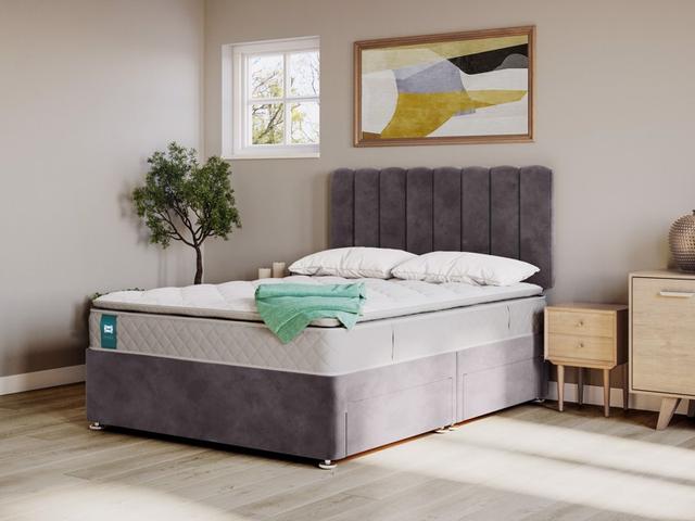 Sealy Divan Bed Lexington - King Size, Soft Medium, PostureTech Core Support Spring, Gel on Productcaster.