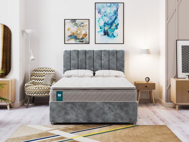 Sealy Divan Bed Lakeside - Super King Size, Soft Medium, PostureTech Core Support Spring, Gel on Productcaster.