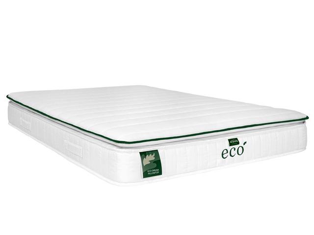 Airsprung Mattress Eco Dream Pillowtop - Single, Medium, Traditional Spring, Eco Fibre on Productcaster.