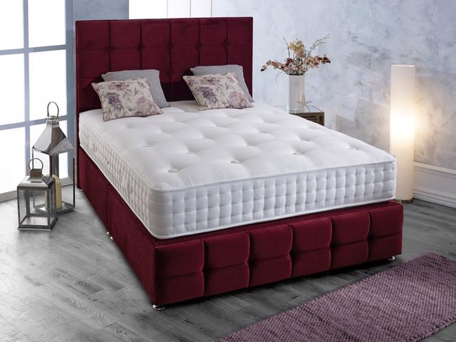 Highgrove Beds Divan Bed Blyth Ortho - King Size, Extra Firm, Pocket Spring, Natural on Productcaster.