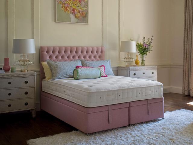 Hypnos Divan Bed Burford Supreme - King Size, Medium, Pocket Spring, Natural on Productcaster.