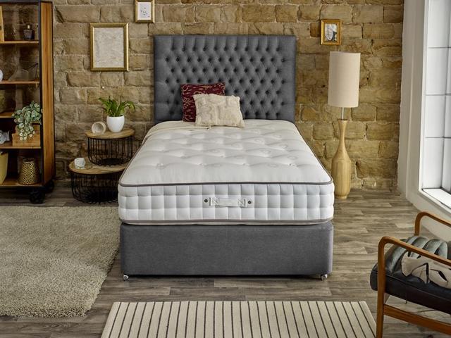 Lewis And Jones Divan Bed Warwick Sublime - King Size, Medium, Pocket Spring, Natural on Productcaster.