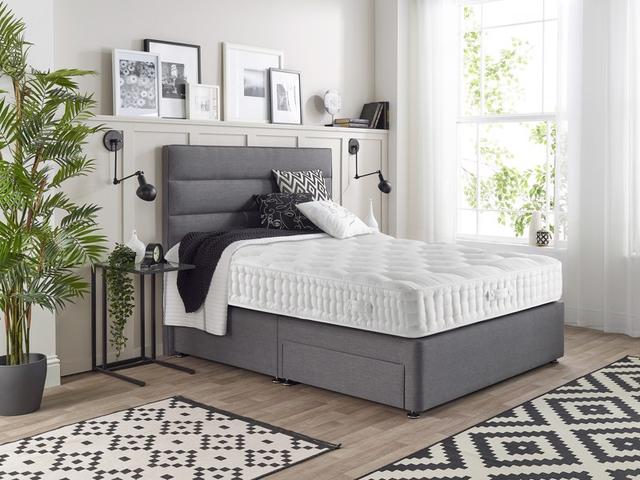 Relyon Divan Bed Artemis - Double, Medium, Pocket Spring, Natural on Productcaster.