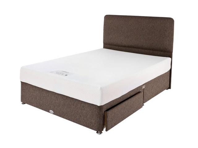 Healthbeds Divan Bed Memory Flex - King Size, Medium, Non Sprung, Memory Foam on Productcaster.