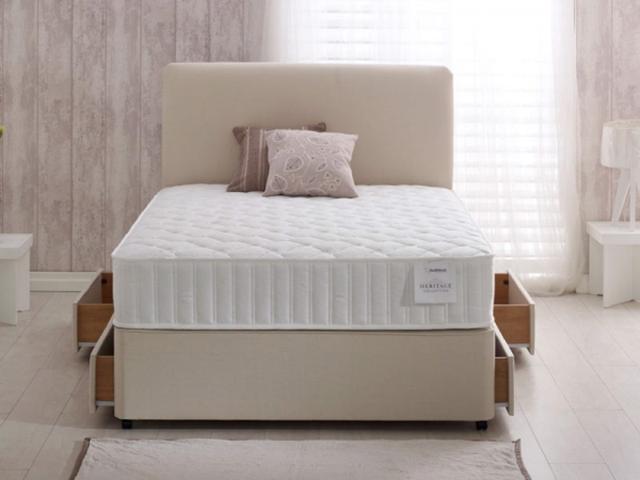 Healthbeds Divan Bed Tilston Hypo Allergenic Comfort - King Size, Medium, Traditional Spring, Eco Fibre on Productcaster.