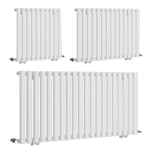 Designer Horizontal Radiator | Modern Metro Wall Radiator | Single Panel | 1180mm Wide on Productcaster.