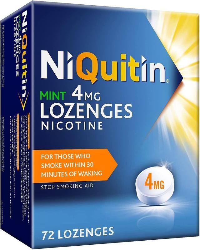 Niquitin Terapia de Reposição de Nicotina com Pastilhas de Hortelã Niquitina - Pacote 4mg 72 on Productcaster.