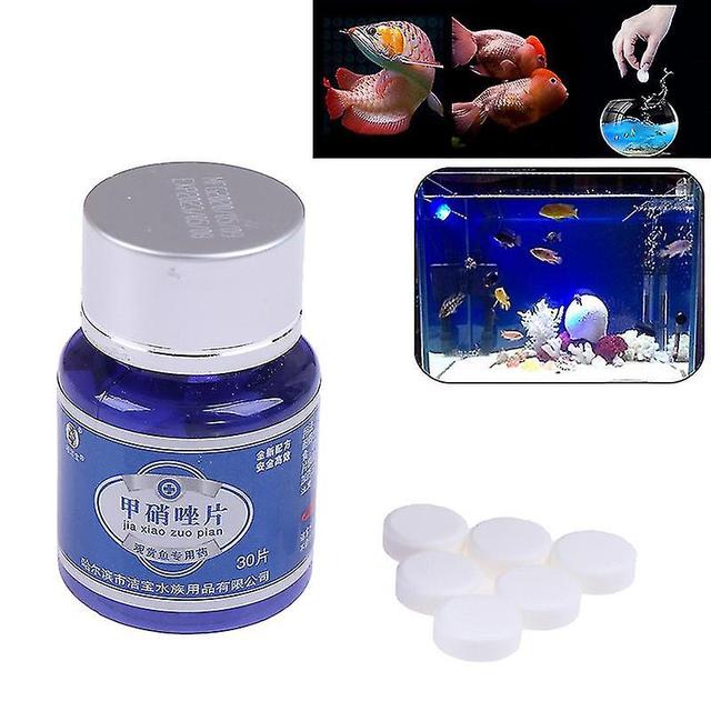 Fisch Fungizid 30 Tablette Metronidazol Medizin Aquarium Anti Parasit Bakteriell on Productcaster.