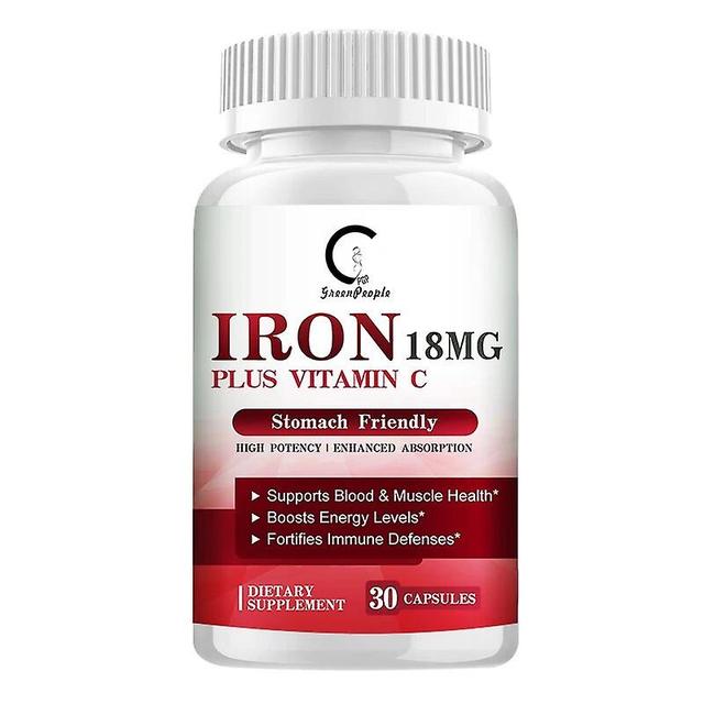 Hikig Iron Mineral supplements Easily absorbed Support Hematopoietic function Improve weakness For Anemia 30pcs on Productcaster.