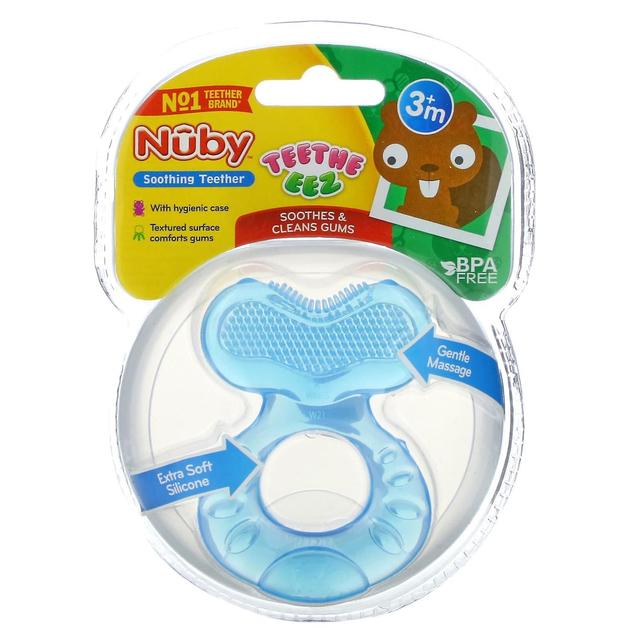 Nuby, Teethe Eez, beruhigende Beißringe, 3+ Monate, Blau on Productcaster.