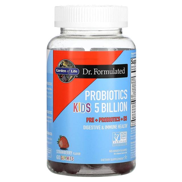 Garden of Life, Probiotics Kids. Strawberry, 5 Billion, 60 Gummies on Productcaster.