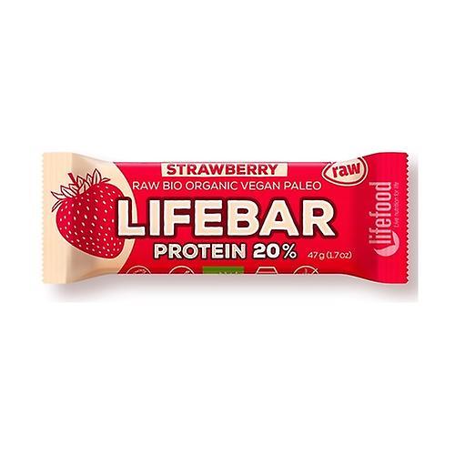 Lifefood Lifebar protein strawberry 1 bar of 47g on Productcaster.