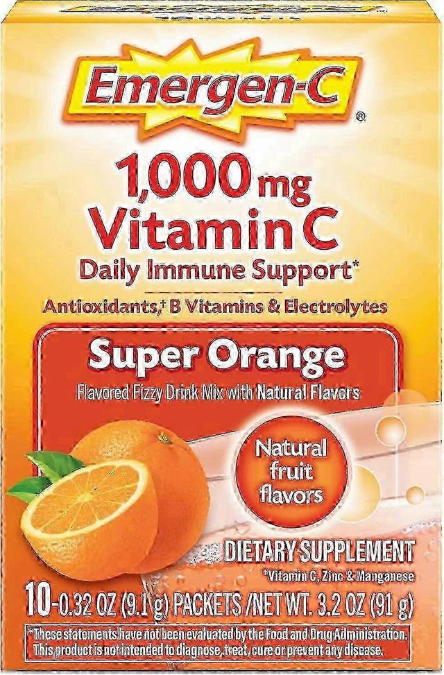 Emergen-c 1000 mg vitamin c travel box, super orange, 10 ea on Productcaster.