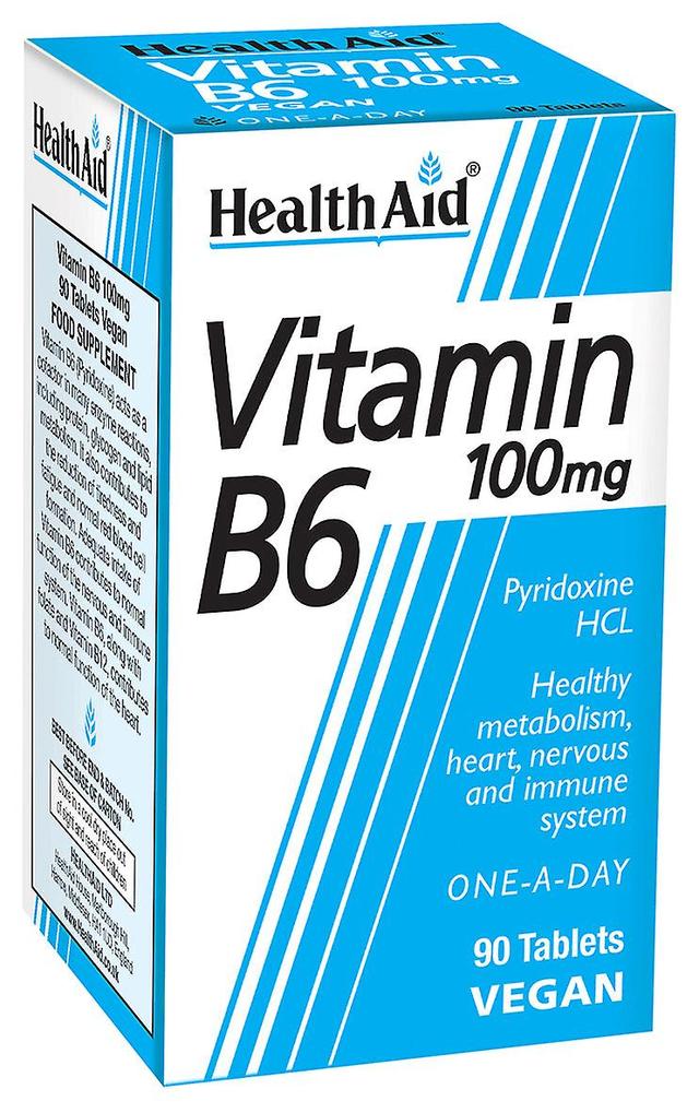 Health aid vitamin b6 100mg 90's on Productcaster.