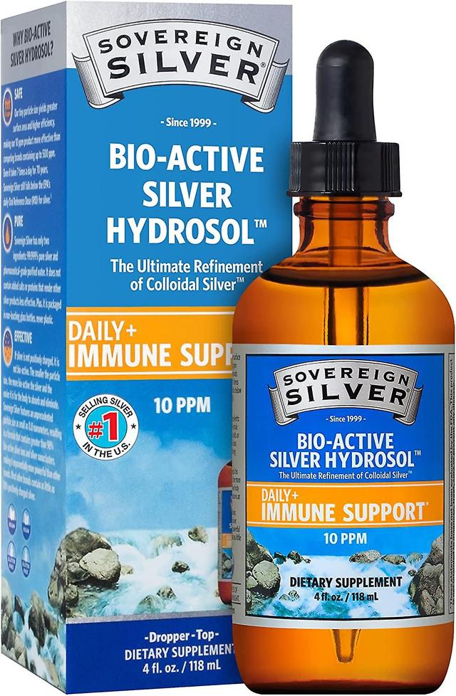 Sovereign Silver Bio-Active Silver Hydrosol, 118ml Conta-gotas on Productcaster.