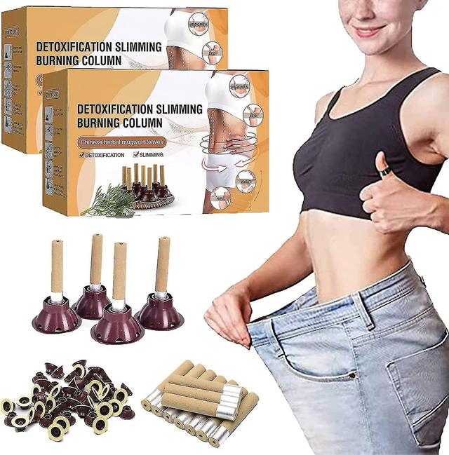 Moxibustion Gathering Energy & Detoxification Slimming Burning Column,moxa Stick Acupuncture,portable Herbal Moxibustion 40 Pcs on Productcaster.