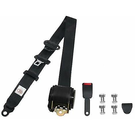 Szxs Ceinture De Scurit Universelle Rtractable 3 Points 1 Pices Pour Voitures De Bus, Noir Et 1 Pices on Productcaster.