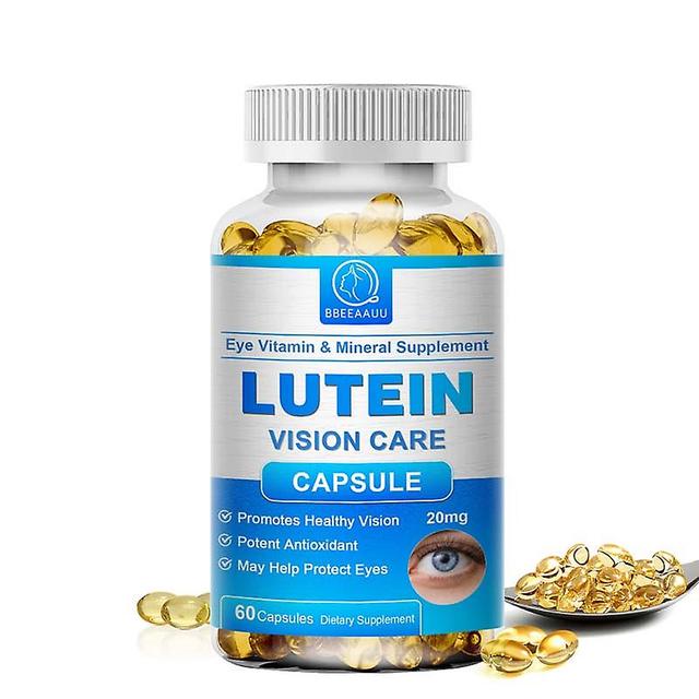 Visgaler Lutein-Kapseln Stressabbau Blaulichtschutz Makulagesundheit Sehschutz Anti-Kurzsichtigkeit Lutein Augenpflege Gesundheit 60pcs on Productcaster.