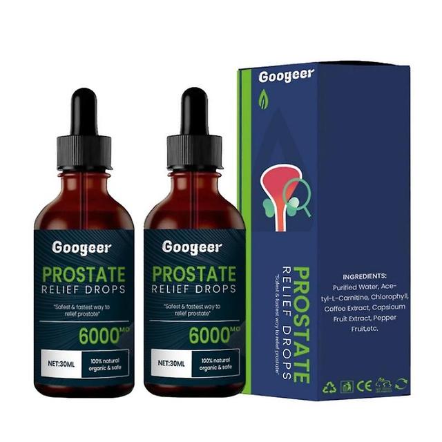 1-5st Googeer Prostata Behandling Droppar Män Lindra Urinvägssmärtor Frekvent Urinering 2pcs on Productcaster.