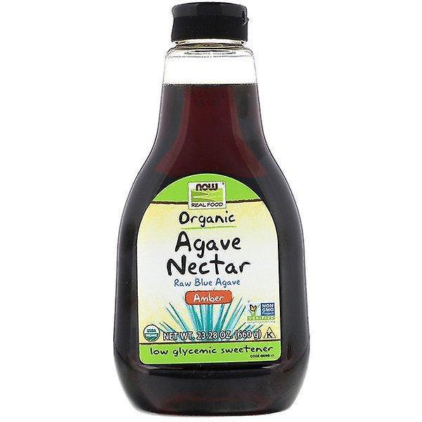 NOW Foods Agora Alimentos, Comida Real, Néctar de Agave Orgânico, Âmbar, 23,28 oz (660 g) on Productcaster.