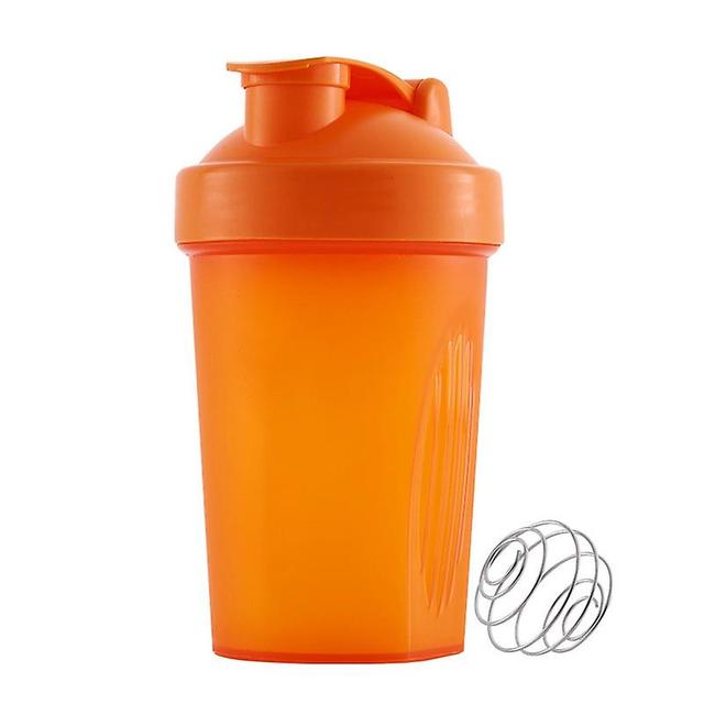 400 ml Sports Fitness Gym Whey Protein Powder Mixing Bottle naranja on Productcaster.