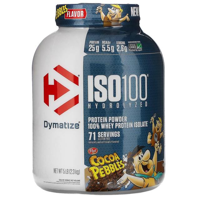 Dymatize, ISO100 idrolizzato, 100% isolato di proteine del siero di latte, ciottoli di cacao, 5 lb (2,3 kg) on Productcaster.