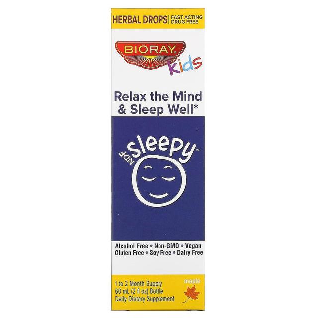 Bioray Inc. Bioray Inc., Crianças, NDF Sleepy, Relaxe a mente e durma bem, Maple, 2 fl oz (60 ml) on Productcaster.