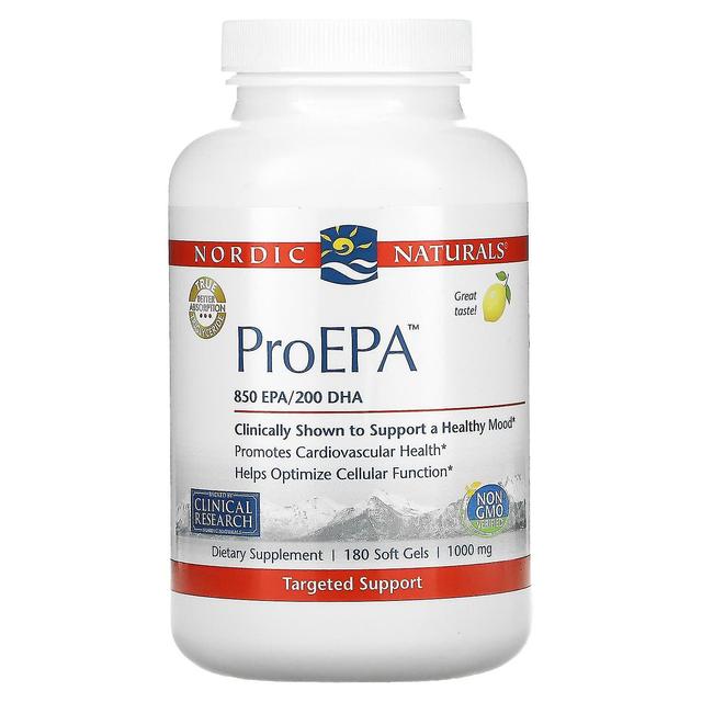 Nordic Naturals, ProEPA, Limão, 1.000 mg, 180 géis moles on Productcaster.