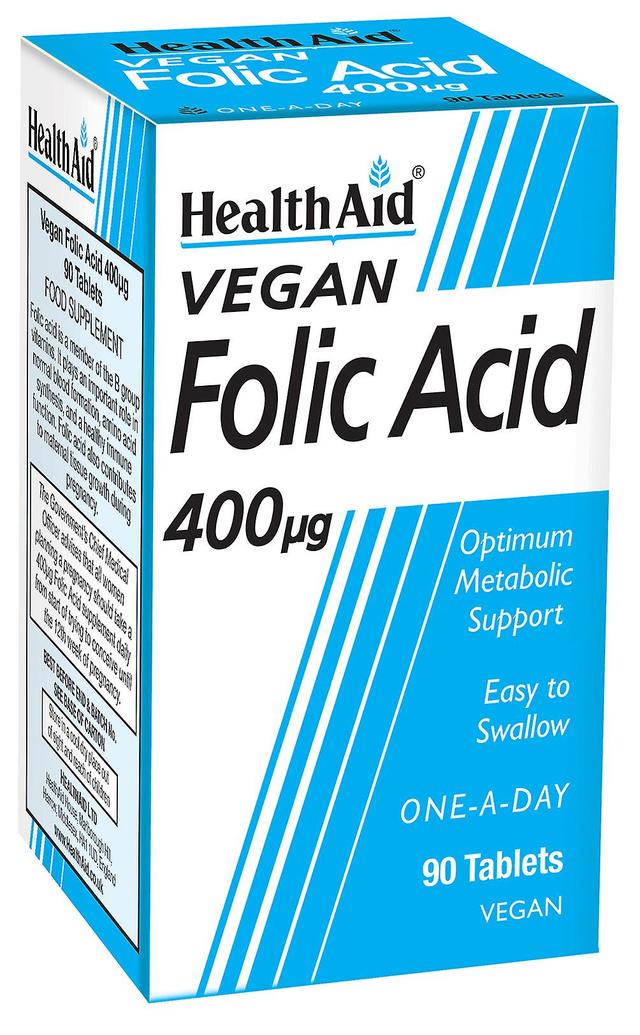 Health aid vegan folic acid 400ug 90's on Productcaster.