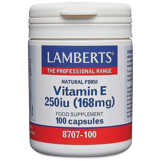 Lamberts Vitamin E 250iu Caps 100 (8707-100) on Productcaster.