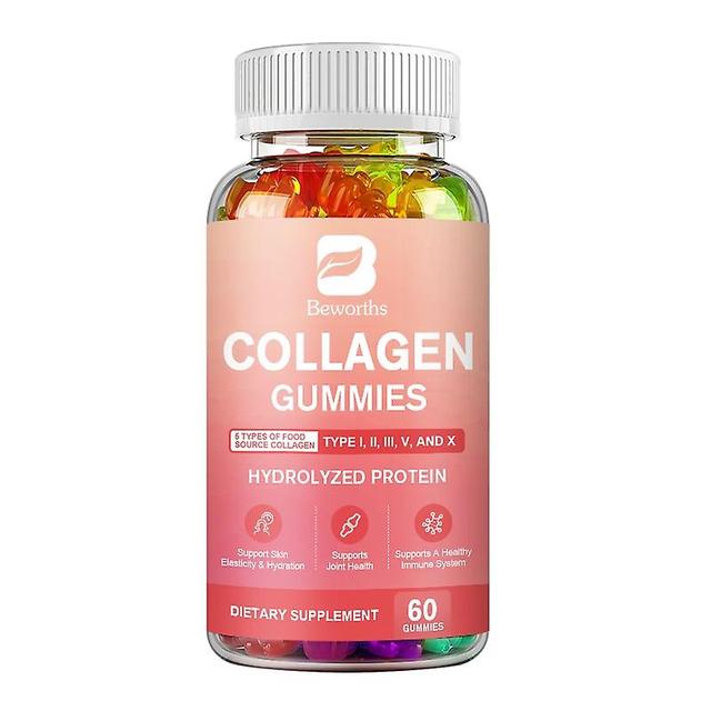 Eccpp Multi Collagen Complex Gummy Collagen Hydrolyzed Protein For Hair,skin,nails,muscle,bones&joint,immunity For Women&men 60 pcs on Productcaster.