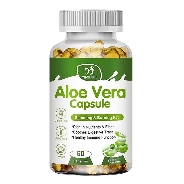 Eccpp Aloe Vera Kapsuly podporujú spaľovanie tukov Kapsula na chudnutie celulitídy pre zdravie Motility Slim Detox 1 fľaše 60 pcs on Productcaster.